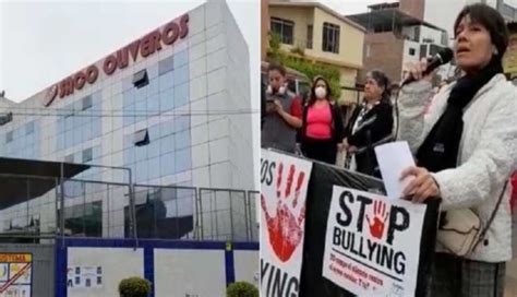 Saco Oliveros Padres De Familia Realizan Plant N Afuera Del Colegio