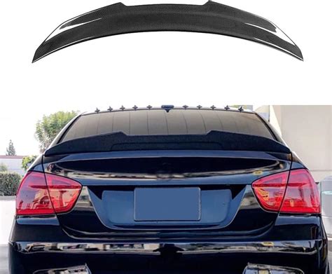 Ps Style Highkick Duckbill Carbon Fiber Trunk Spoiler Wing Compatible For 2006 2011