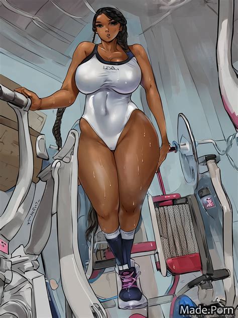 Porn Image Of 30 Thick Woman Big Hips Shocked Pov Gym Created By AI