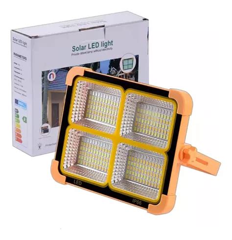 Luz De Trabajo Solar Led Recargable De 150 W Y 10000 Lm Meses sin interés