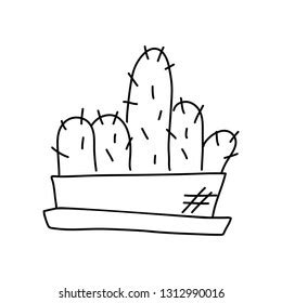 Cute Cactus Fuck You Symbol Vector Stock Vector Royalty Free