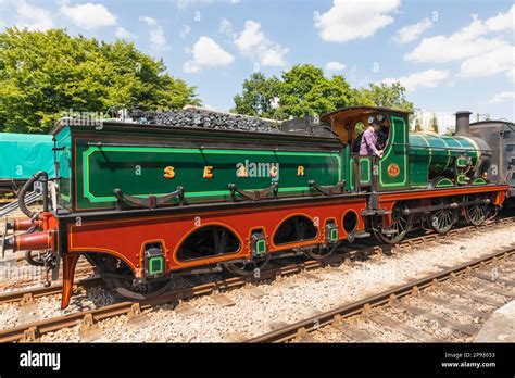 England Sussex Bluebell Railway Horsted Keynes Station Steam Train