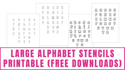printable large alphabet letters   printables