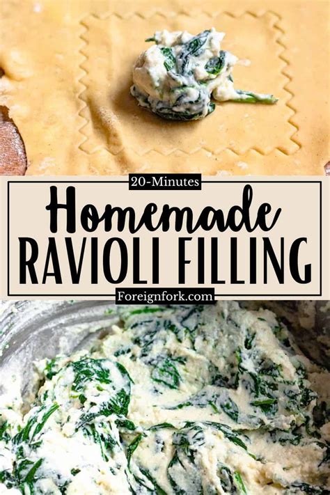 Ravioli Filling Recipe - Fresh and Authentic- The Foreign Fork