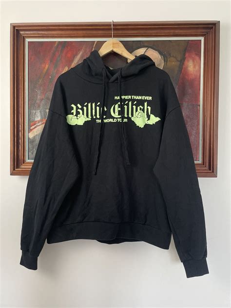 Very Rare Billie Eilish Hoodie Happier Than Ever The World Tour 2022