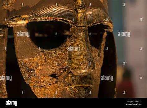 Sutton Hoo Helmet At British Museum Stock Photo Alamy