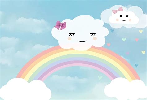 Awan Biru Gambar Awan Kartun Berwarna Kartun Cloud An
