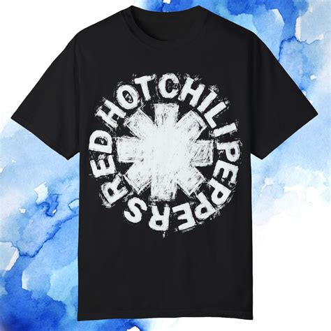 Red Hot Chili Peppers Logo Texture T Shirt Tokopyramid