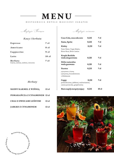 Menu at Magiczny Zakątek Leśnica