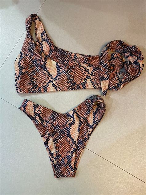 BLACKBOUGH SNAKE SKIN BIKINI SET Women S Fashion Swimwear Bikinis Swimsuits On Carousell