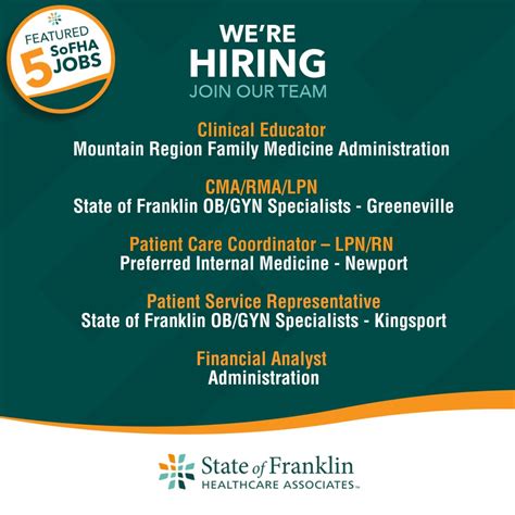 State Of Franklin Healthcare Associates On Linkedin Hiring