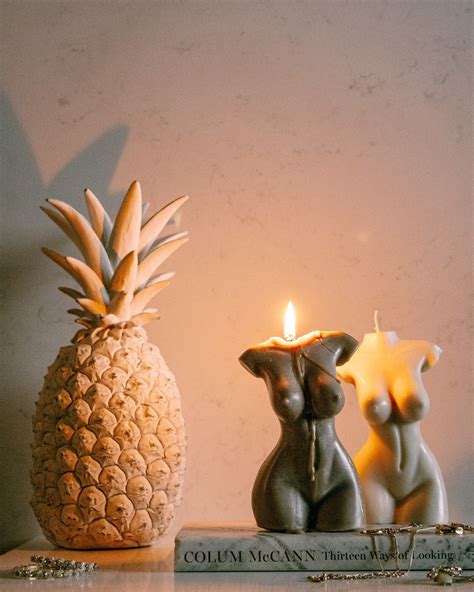 Handcrafted Candle LARGE Nude Lady Candle Soy Blend Candle Etsy