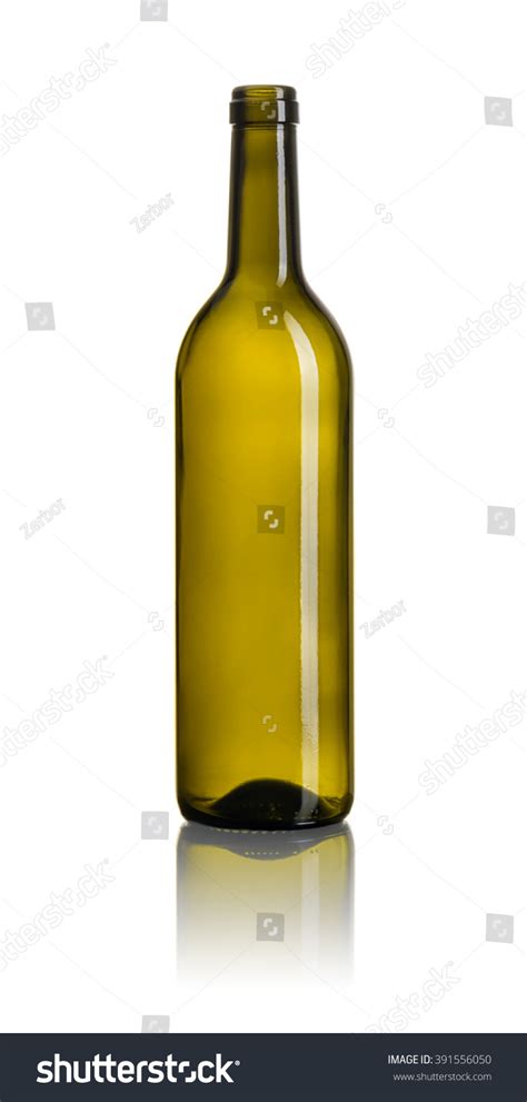 Brown Wine Bottle On White Background Stock Photo 391556050 Shutterstock