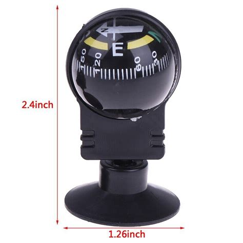 360°degree Rotation Vehicle Navigation Ball Shaped Car Compass With Suction Cup Ebay