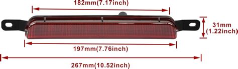 Kewisauto Tercera Luz Led De Freno Para Chrysler And Dodge Luz Trasera
