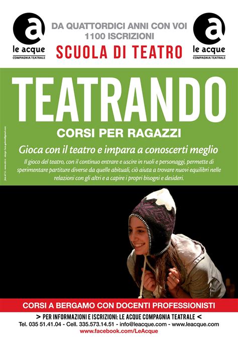 Corso Di Teatro Ragazzi Le Acque Compagnia Teatrale A P S