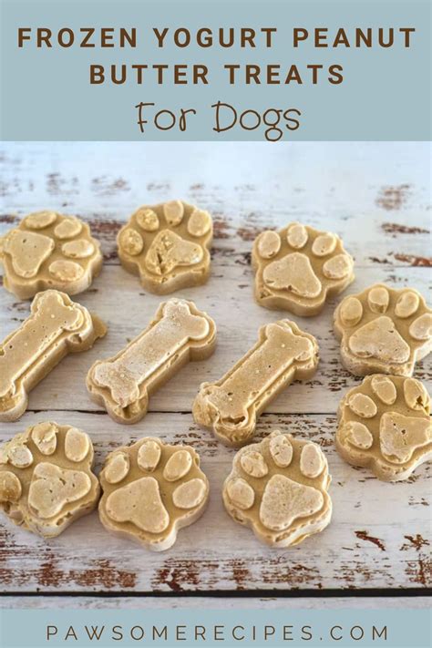 Frozen Peanut Butter Yogurt Dog Treats Artofit