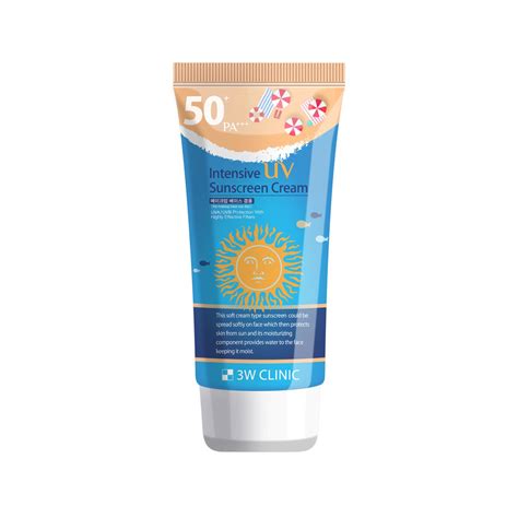 clinic intensive uv sunscreen cream spf pa shajgoj