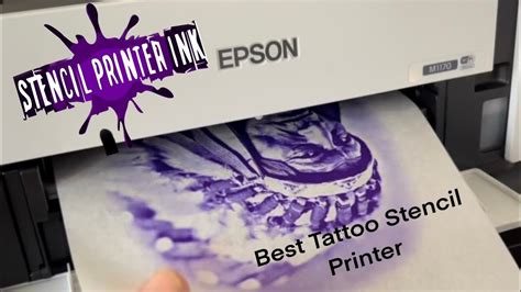 Epson Eko Tank InkJet Stencil M1180 M1170 Tattoo Stencil Printer First