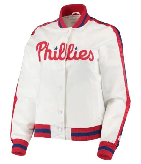 Philadelphia Phillies Starter White Satin Jacket Jackets Land