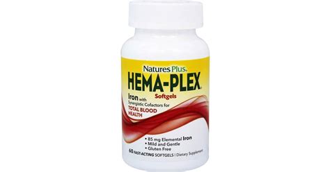Nature's Plus Hema-Plex Softgels 60 Fast-Acting Softgels • Price