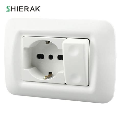 SHIERAK Немецкий Итальянский стандарт 118 Тип Силовая розетка настенная ...