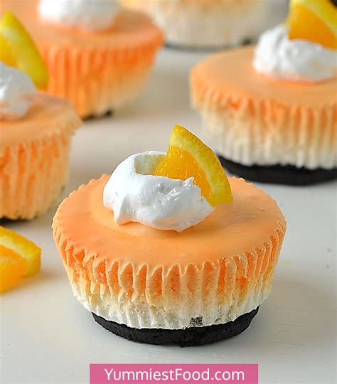 Orange Creamsicle Mini Cheesecakes Recipe From Yummiest Food Cookbook