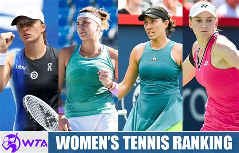 Womens Singles Tennis Rankings Latest WTA Rankings 2025