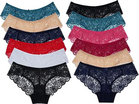 Sunm Boutique Womens Underwear Invisible Seamless Bikini Lace Underwear Half Back Coverage