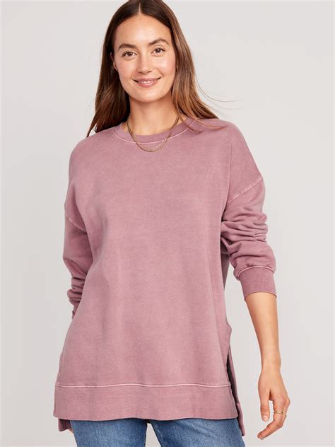 Oversized Boyfriend Tunic Sweatshirt Old Navy