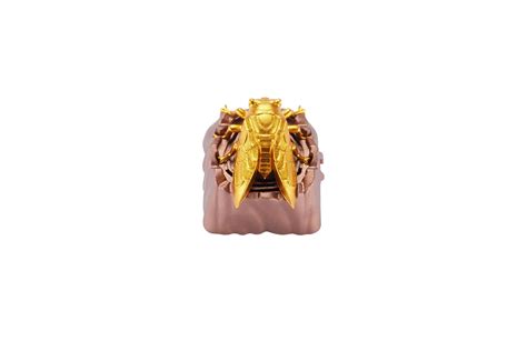 Artisan Keycaps - Custom Golden Cicada Keycap | Kawaiikeycaps