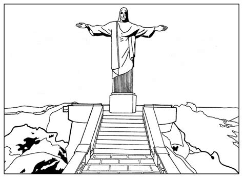Imagem Do Cristo Redentor Para Imprimir - 37+ Desenhos do Cristo Redentor para Imprimir e Colorir/Pintar
