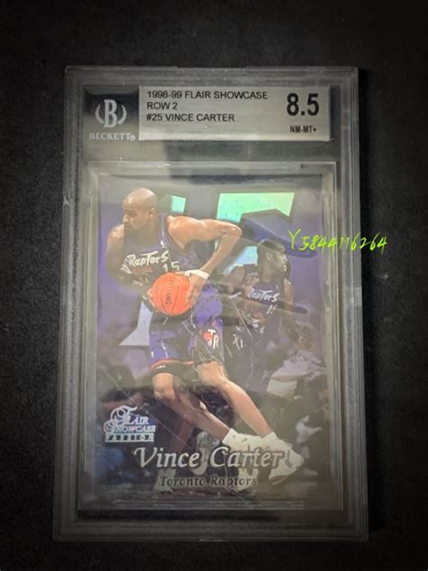 Vince Carter Rc Fleer Flair Showcase Row Bgs