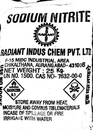 Sodium Nitrite Kg Bag At Rs Kg In Hyderabad Id