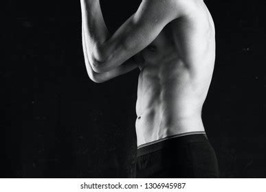 Powerful Male Athlete Nude Muscular Body Stock Photo Shutterstock