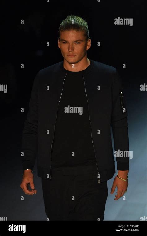 Australian Model Jordan Barrett Walks The Runway Wearing Creations By