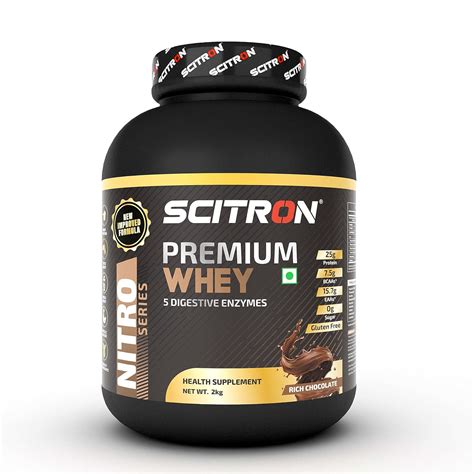 Scitron Nitro Series Premium Whey Kg Rich Chocolate Servings G