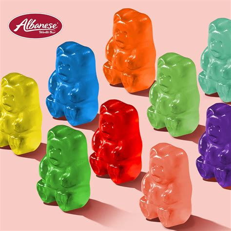 Albanese Candy 12 Flavor Gummi Bears Gummi Candy 5 Lb