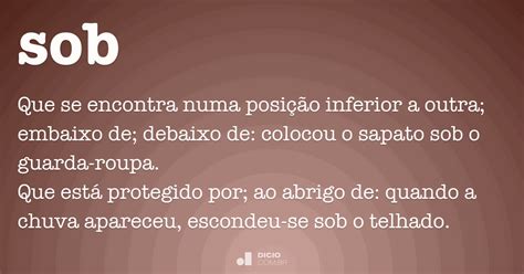 Sob O Que Significa