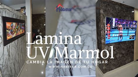 COMO INSTALAR LAMINAS DE UV MARMOL YouTube