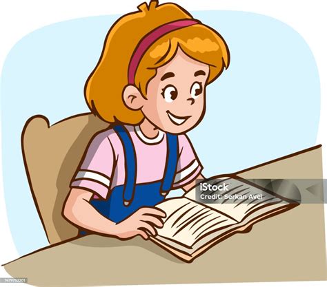 anakanak belajar  meja vektor kartun ilustrasi stok  gambar