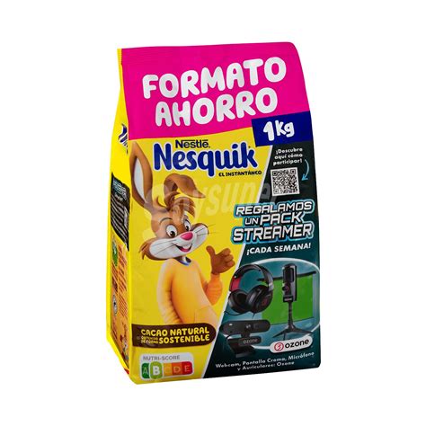 Nesquik Nestlé Cacao soluble instantaneo Paquete 1 kg