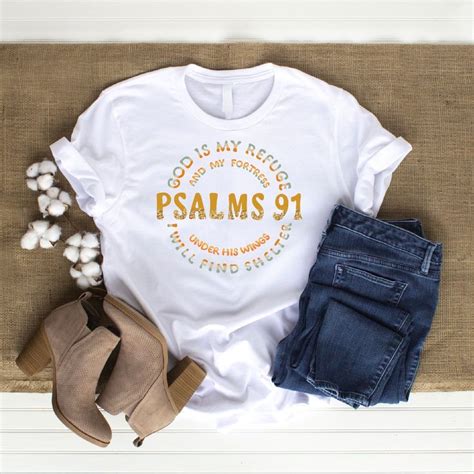 Psalm 91 Quote Bible Verse Png File Sublimation Shirt No Svg Etsy