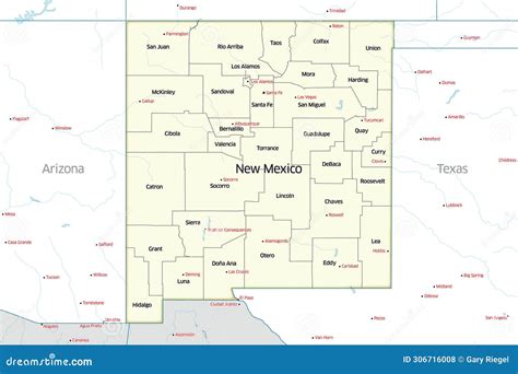 counties   mexico political map stock photography cartoondealer