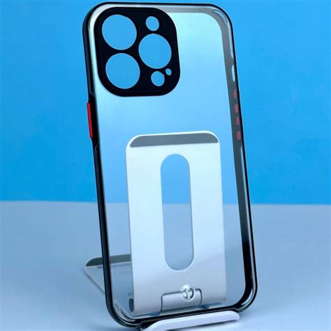 Накладка Totu Transparent с закрытой камерой IPhone 12 Pro Max Черный ...