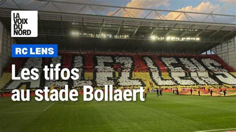 RC Lens les plus beaux tifos au stade Bollaert lors de cette première