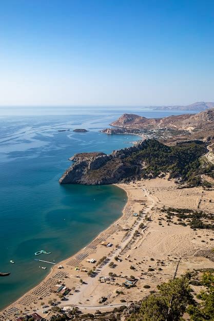 Premium Photo Beautiful View From Holy Monastery Of Panagia Tsambika