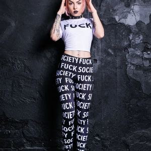 Fuck Leggings Plus Size Printed Leggings Festival Leggings For Women Festival Clothing High