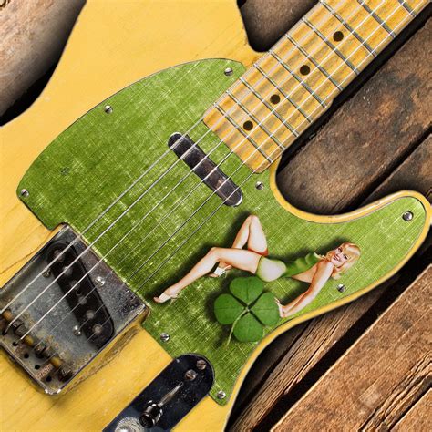 Telecaster Irish Pinup Pickguard Custom Printed 3 Ply