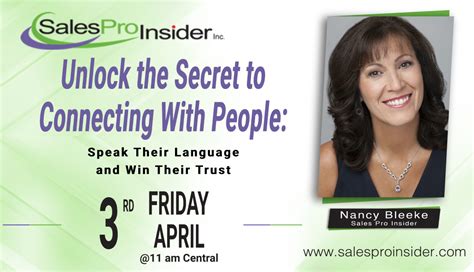 Join Us Friday, April 3rd to Unlock the Secret to Connecting With ...